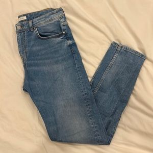 Zara Premium light wash skinny denim size 34
